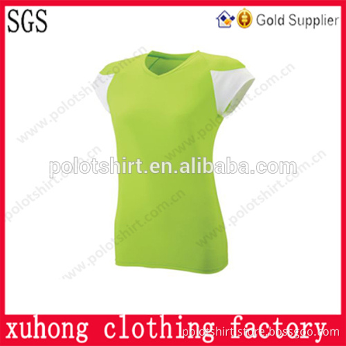 Women's combine short sleeve blank custom sports tshirts